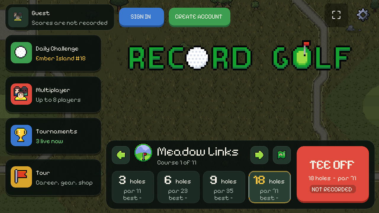 Screenshot 1 of Record Golf